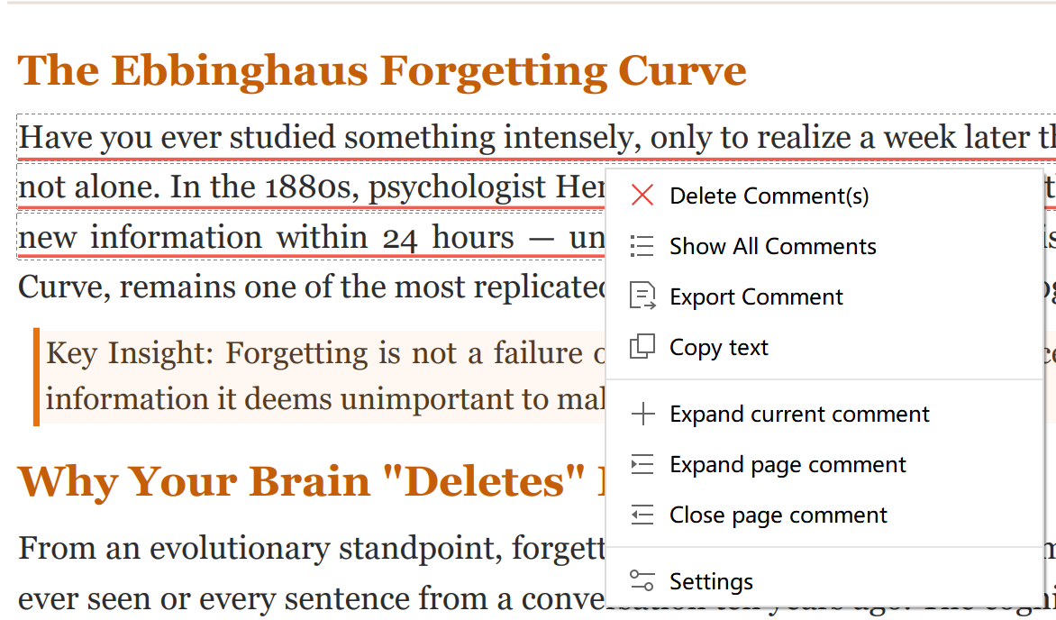 Annotation management and export
